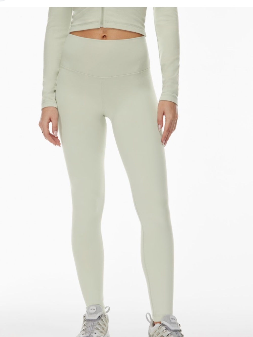 TNA Action Butter Soft Sage Green Leggings Size Medium A0159